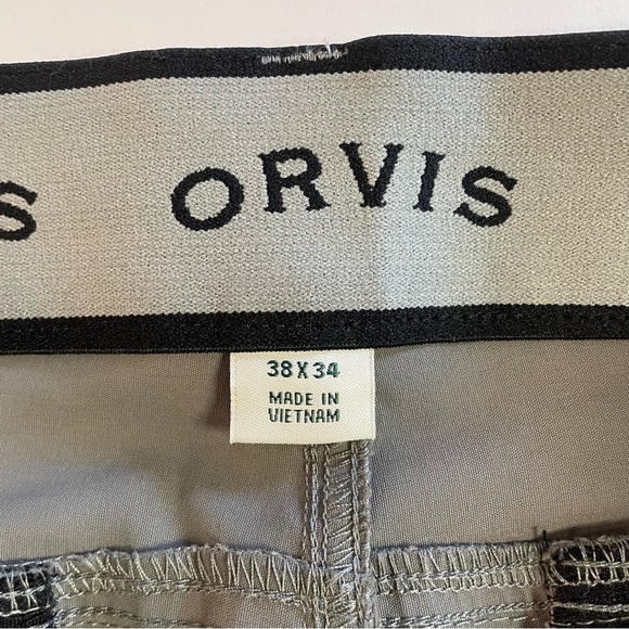 Orvis Men's Gray Pants Size 38x34 - Picture 12 of 12